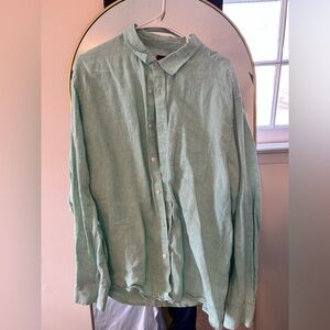 UNTUCKit Light Green Casual Button Down Shirt